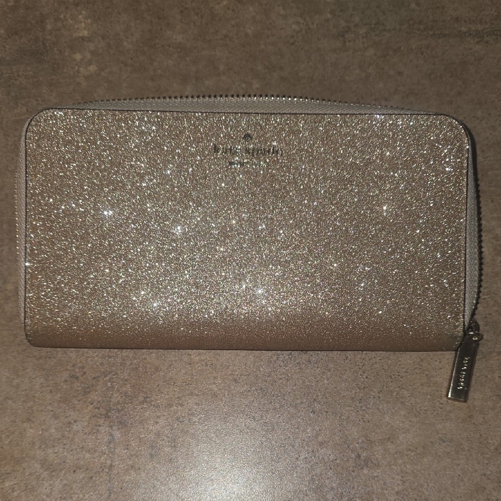 Kate Spade Shimmering Gold Zip Wallet